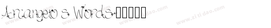 Arcangelo s Words字体转换